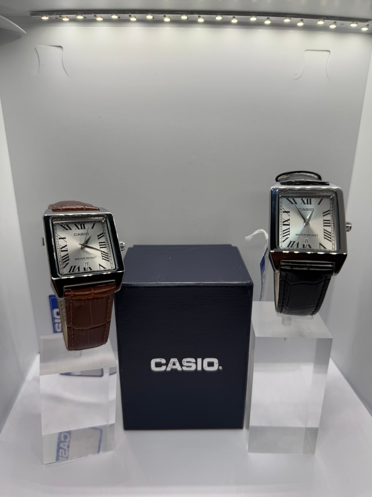 Casio Tank ( Black Leather Strap)