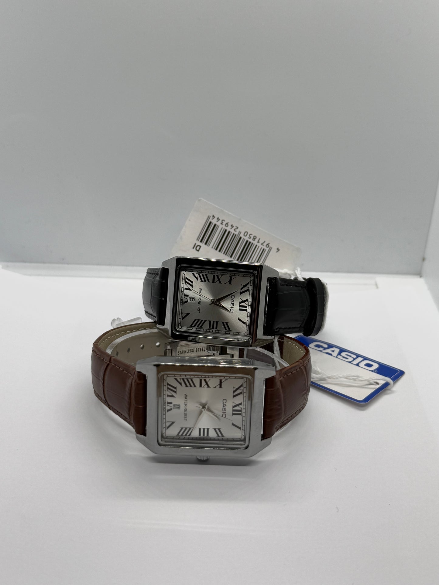 Casio Tank ( Black Leather Strap)