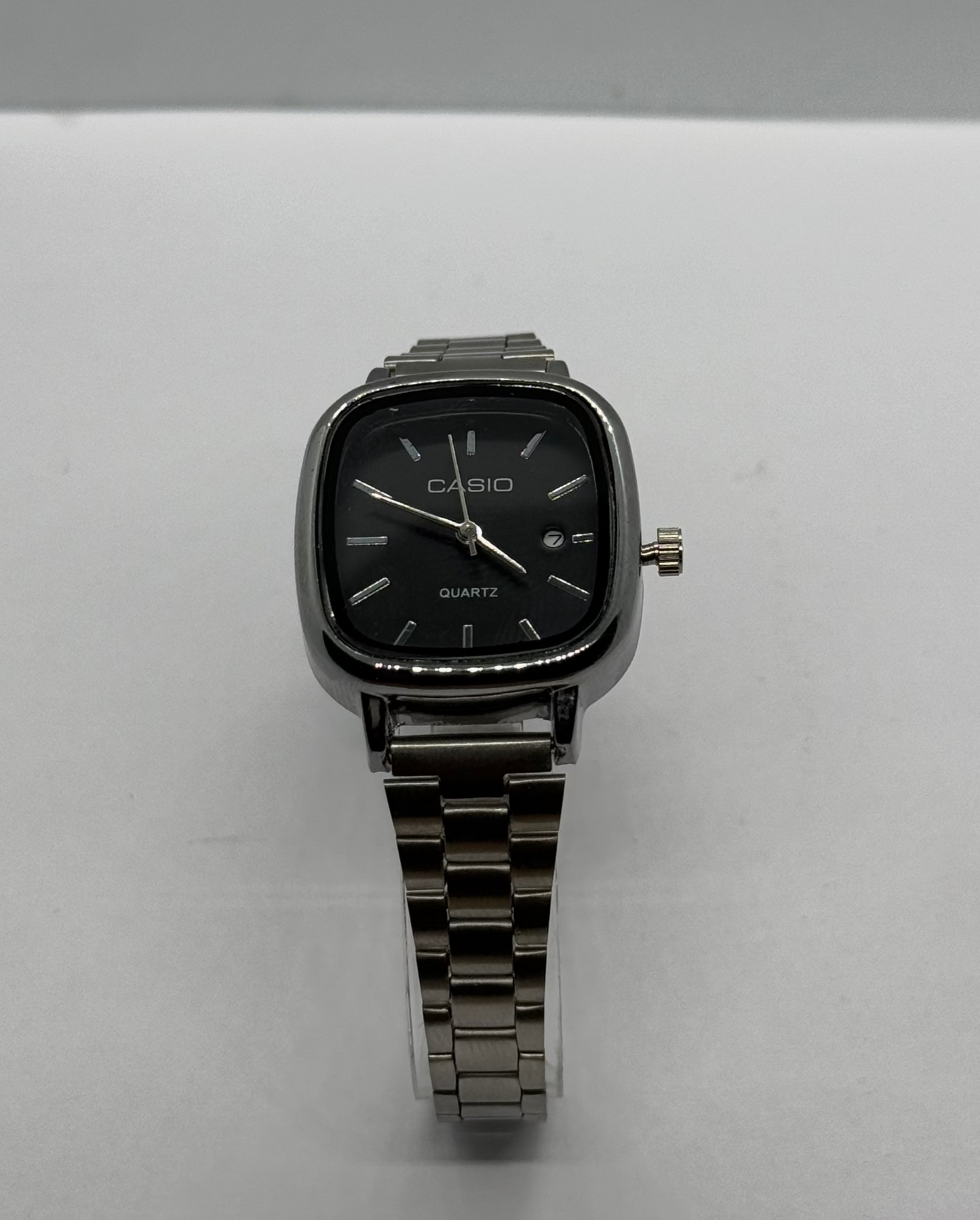 Uni Sex Casio Old Money (Silver Strap - Black Face)