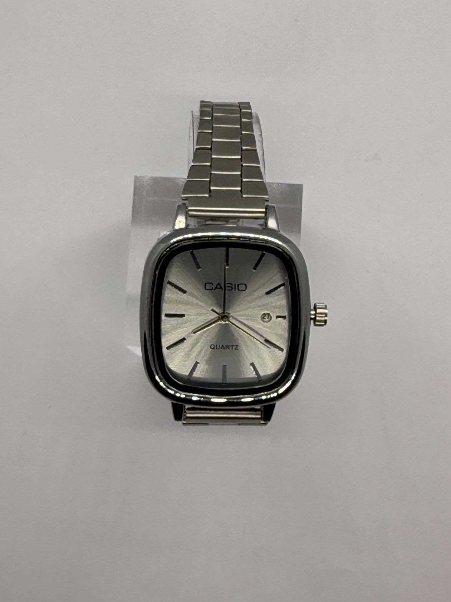 Uni Sex Casio Old Money ( Silver Strap - White Face)