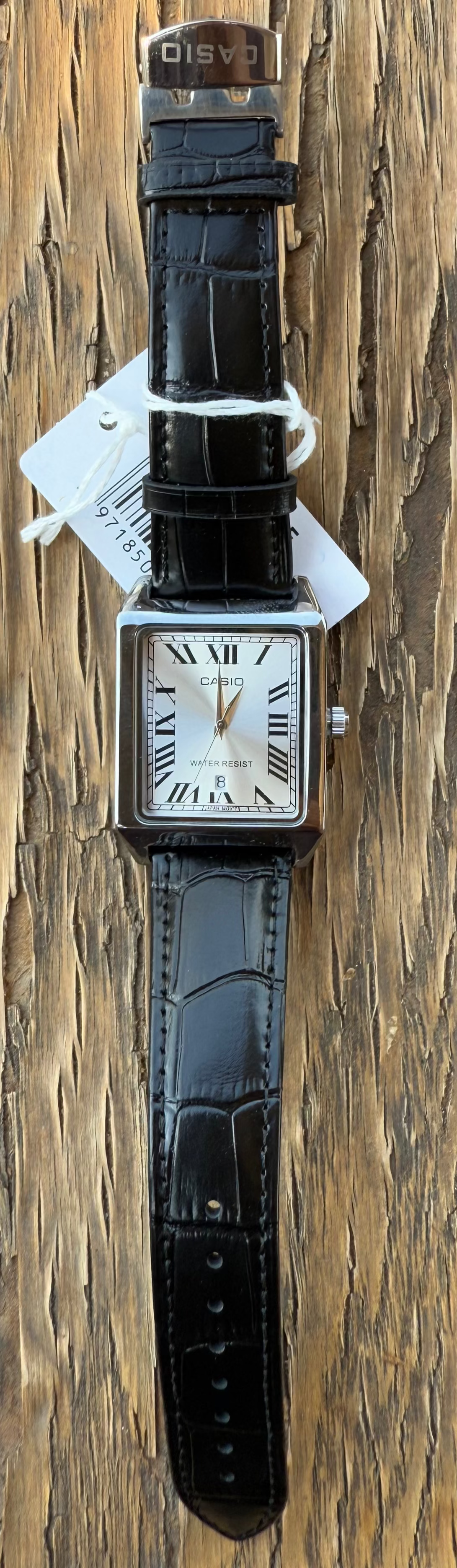 Casio Tank ( Black Leather Strap)