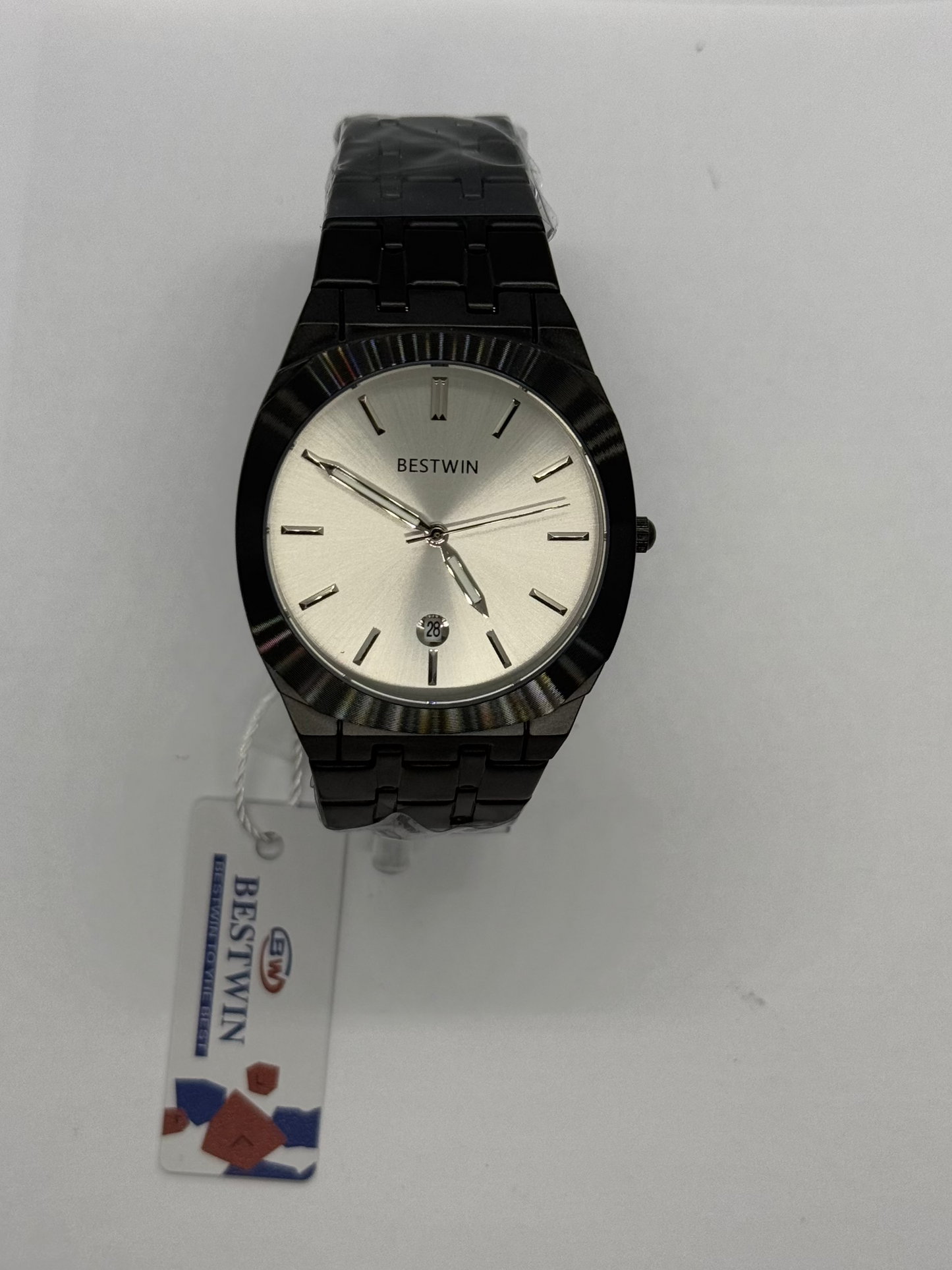 Bestwin (Black Metal Strap - White Face)