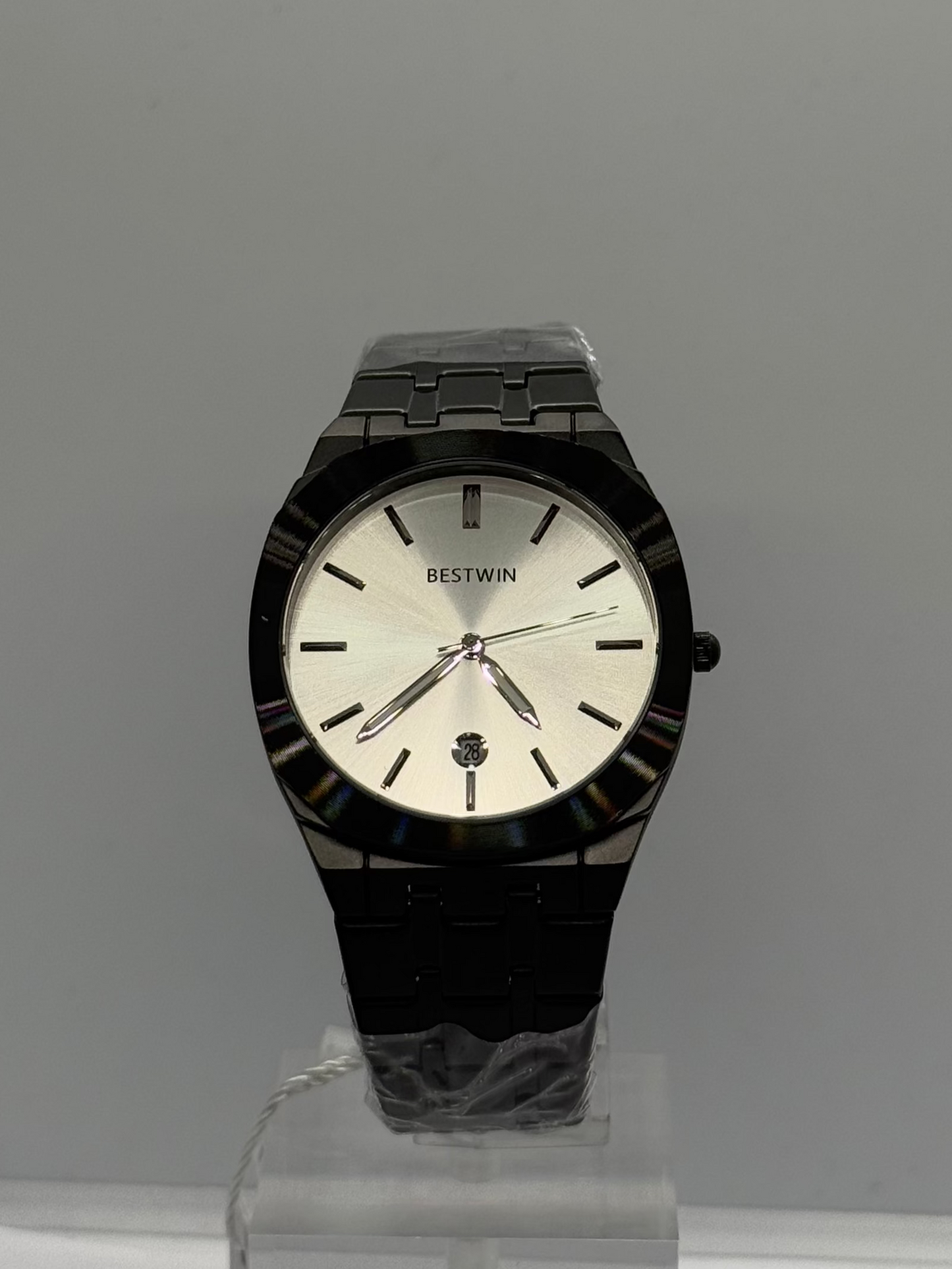Bestwin (Black Metal Strap - White Face)