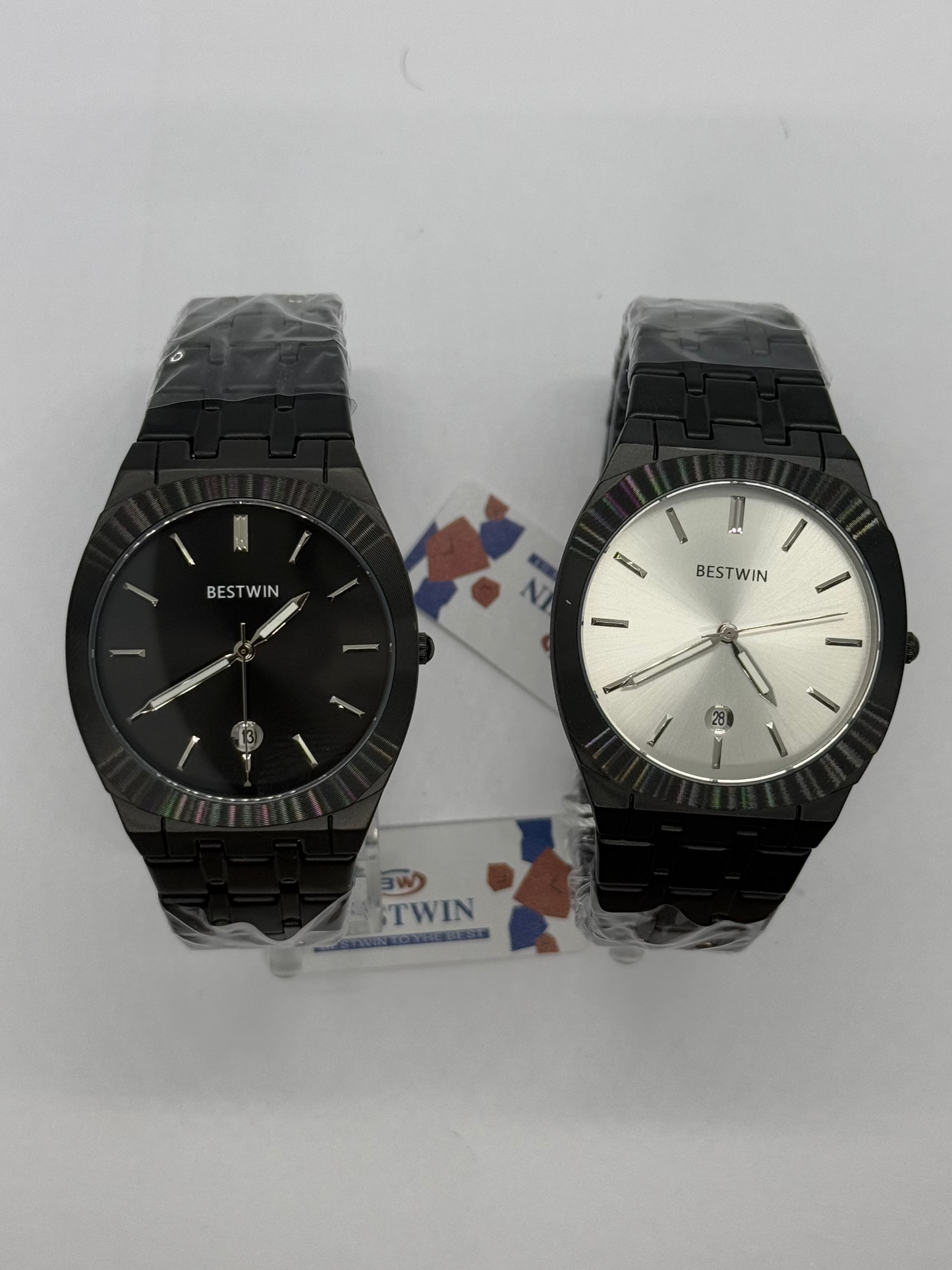 Bestwin (Black Metal Strap - White Face)
