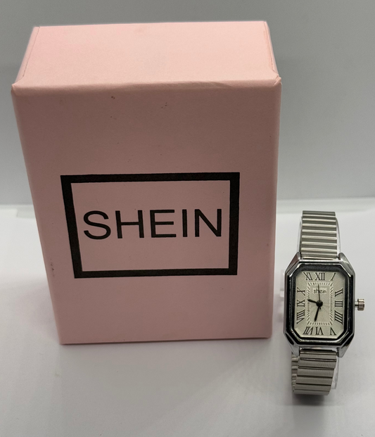 SHEIN For Here (Silver Strap- White Face)