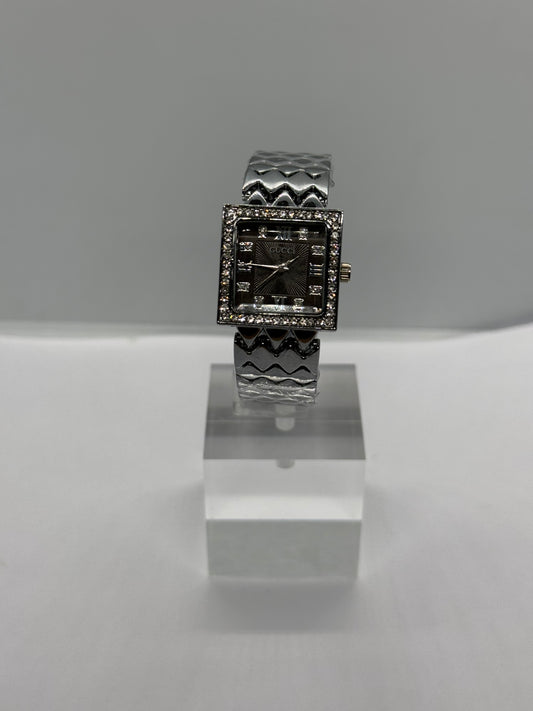 GUESS For Her (Silver Strap- Square Black Face)