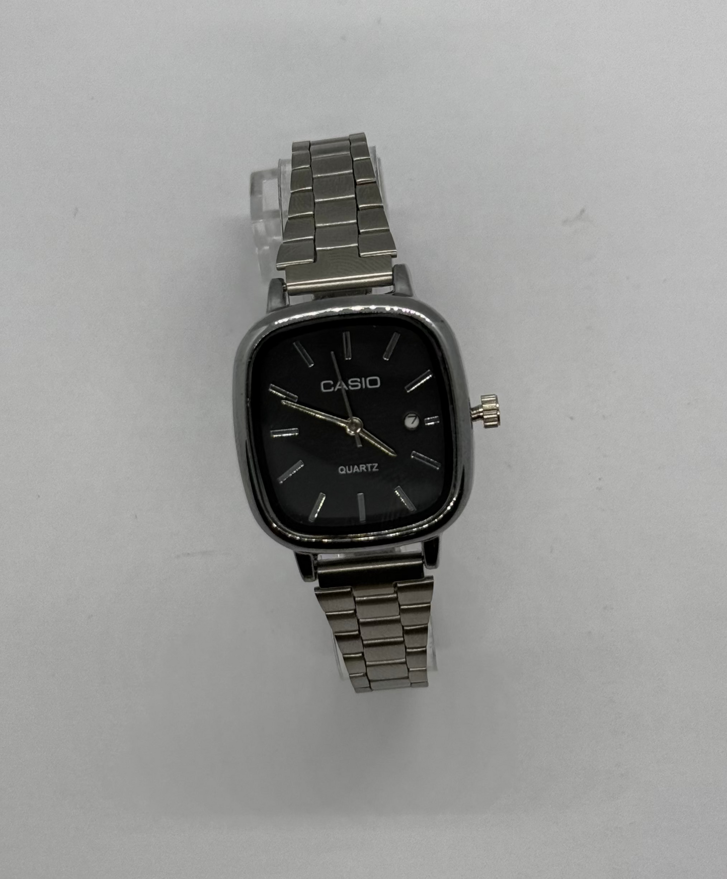 Uni Sex Casio Old Money (Silver Strap - Black Face)